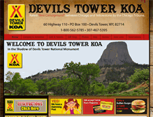 Tablet Screenshot of devilstowerkoa.com